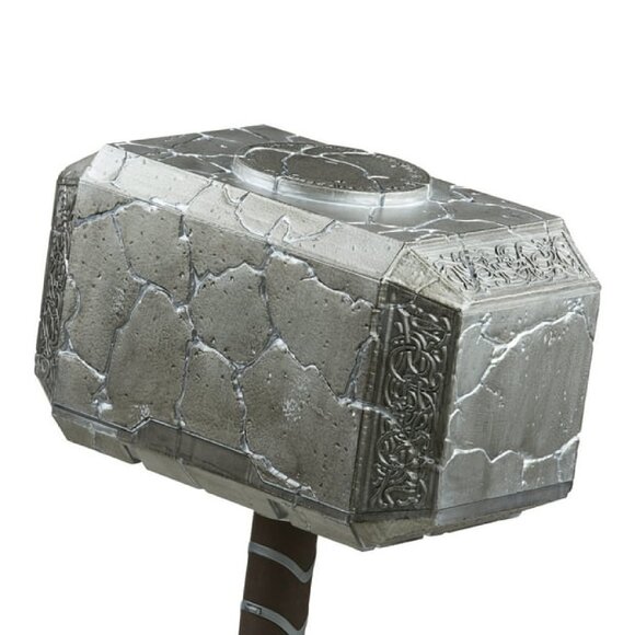 Marvel Thor Love & Thunder Mjolnir Electronic Hammer Costume With Display Stand - Picture 6 of 10